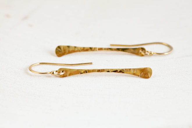 Buy Hammered Gold Earrings, Gold Disc Earrings, Gold Coin Earrings, Gold  Drop Earrings, Minimalist Jewellery Gold Earrings Simple Earrings Brass  Online in India - Etsy