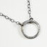 The Simple Zen Circle - Circle Necklace in iron. Featuring a simple hammered iron circle embodying the Japanese concept of Enso, the Simple Zen Circle - Circle Necklace is a beautifully understated yet striking necklace. The hammered iron reflects the cool light in facets creating a lovely and simple everyday necklace. The sterling silver chain matches the bright tones of the iron perfectly. Small and light enough for every day, but sophisticated enough for a fancy night out, The simple Zen Circle - iron Circle Necklace is a perfect gift for every occasion and makes a lovely iron 6th anniversary gift for her