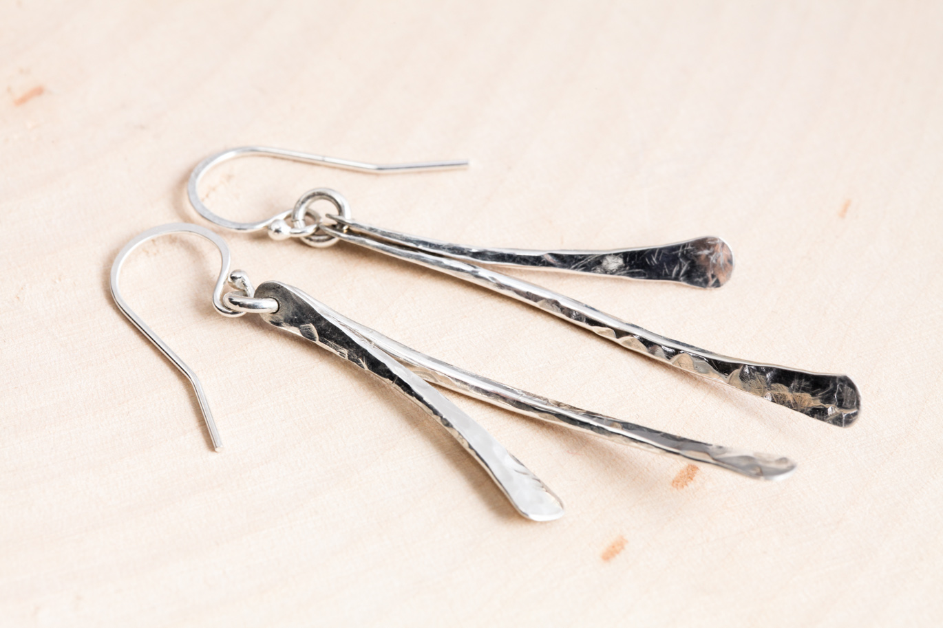 Silver Thread Dangle Earrings | Nicolet – Ivys Attic Jewellery