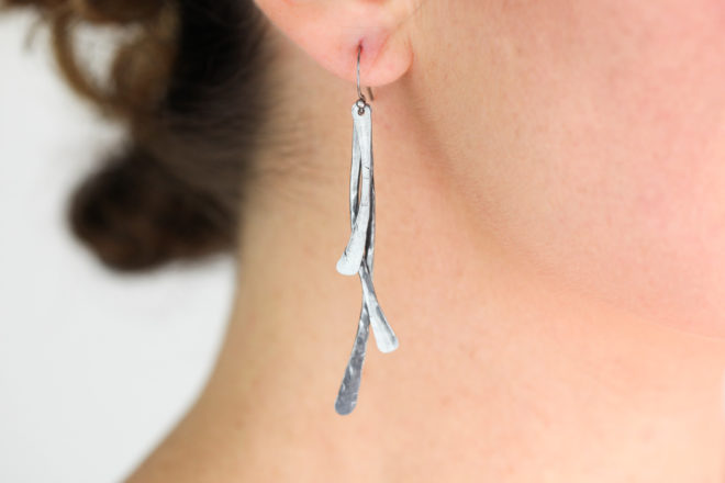 trio iron earrings - our best selling 6th anniversary gift