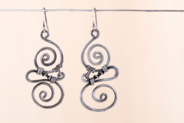 6th anniversary gift - whimsy iron earrings
