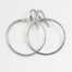 Zen Circle Boho Hoop Earrings in Iron feature hand forged iron hammered hoops that are polished to a bright shine. The sterling silver ear wires match the bright polished iron tones. These simple and minimalist boho hoop earrings are perfect for every day or for a fancy night out on the town. A perfect 6th anniversary gift for her.