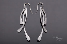 11th anniversary gift-Trio-Steel Earrings-dirtypretty artwear