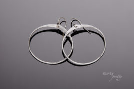 11th anniversary gift-Zen Circle-Steel Earrings-dirtypretty artwear