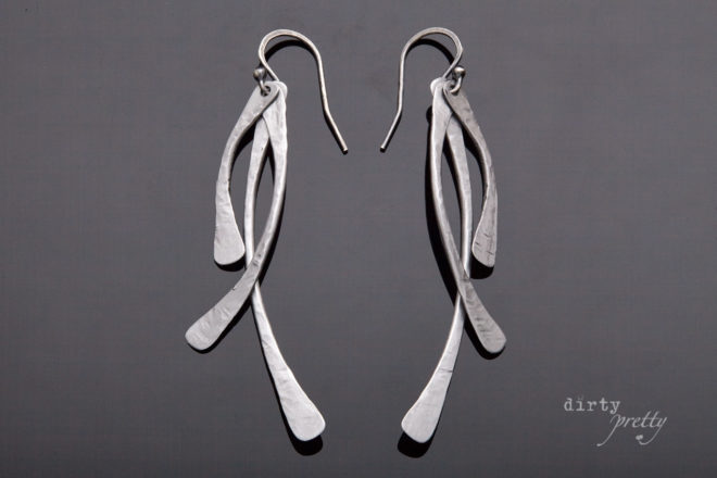 6th anniversary gift-Trio-Iron Earrings-dirtypretty artwear
