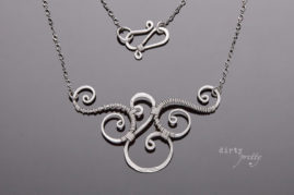 6th anniversary gift for her-Trio-Iron Necklace-dirtypretty artwear