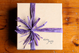 wrapping for our 11th anniversary gifts - dirtypretty artwear