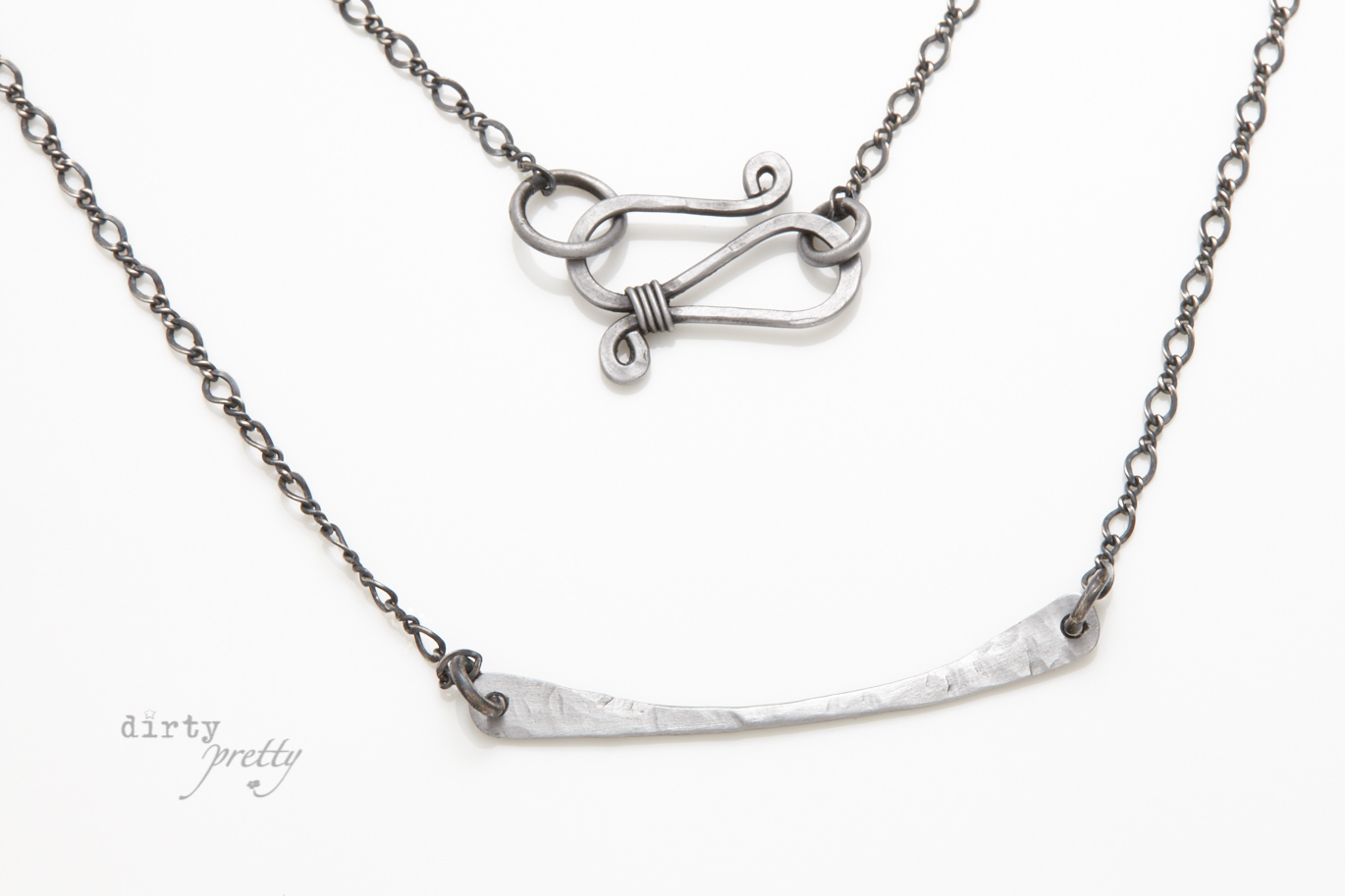 6th wedding anniversary gifts - Simple Chic Necklace - Iron Wedding Anniversary Gifts by dirtypretty artwear