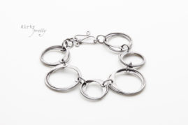 11 year anniversary gift - Moments of Zen Steel Bracelet - 11th Anniversary Ideas - dirtypretty artwear