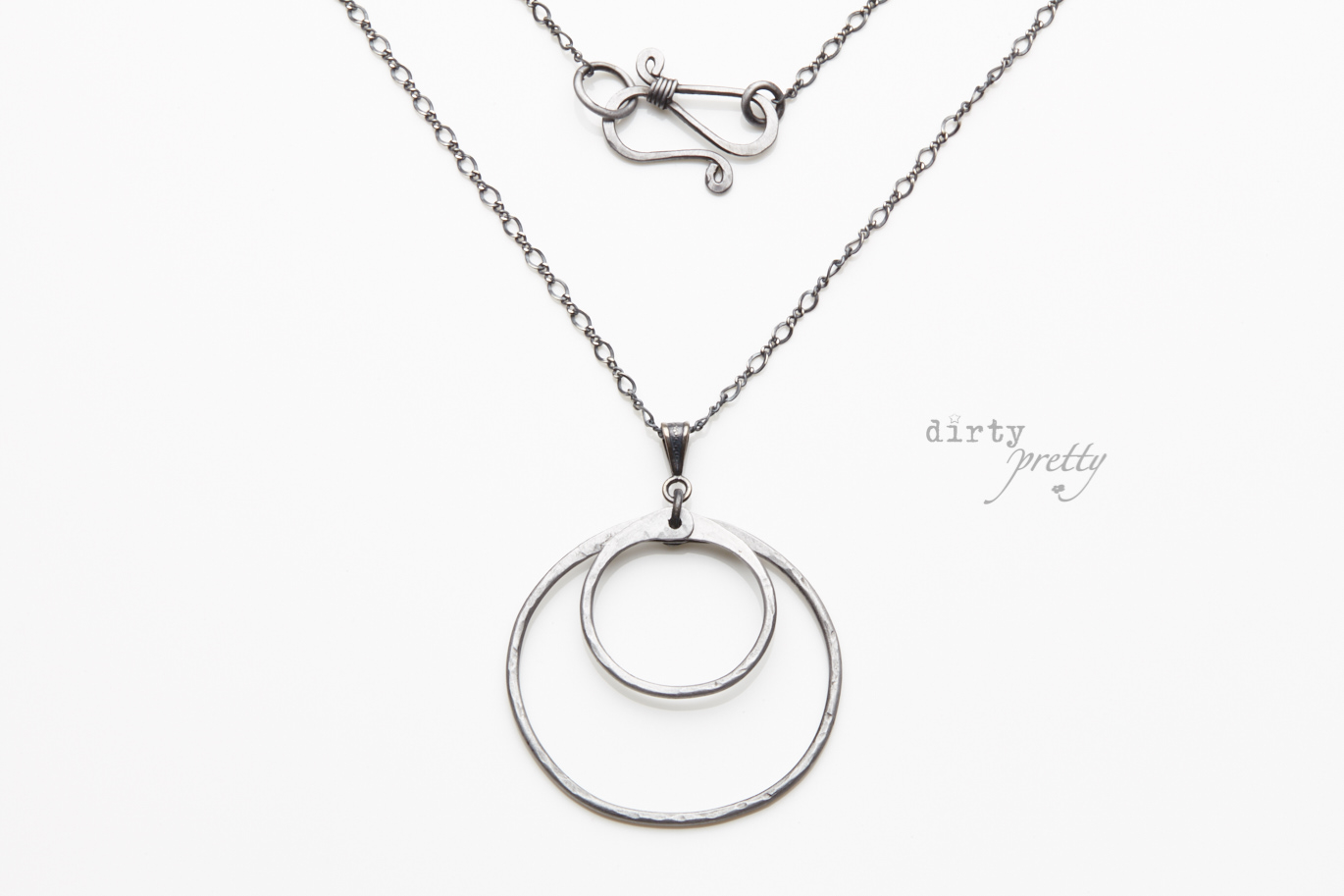 11 year anniversary gift - 11th Anniversary Ideas - Double Happiness Steel Necklace - dirtypretty artwear