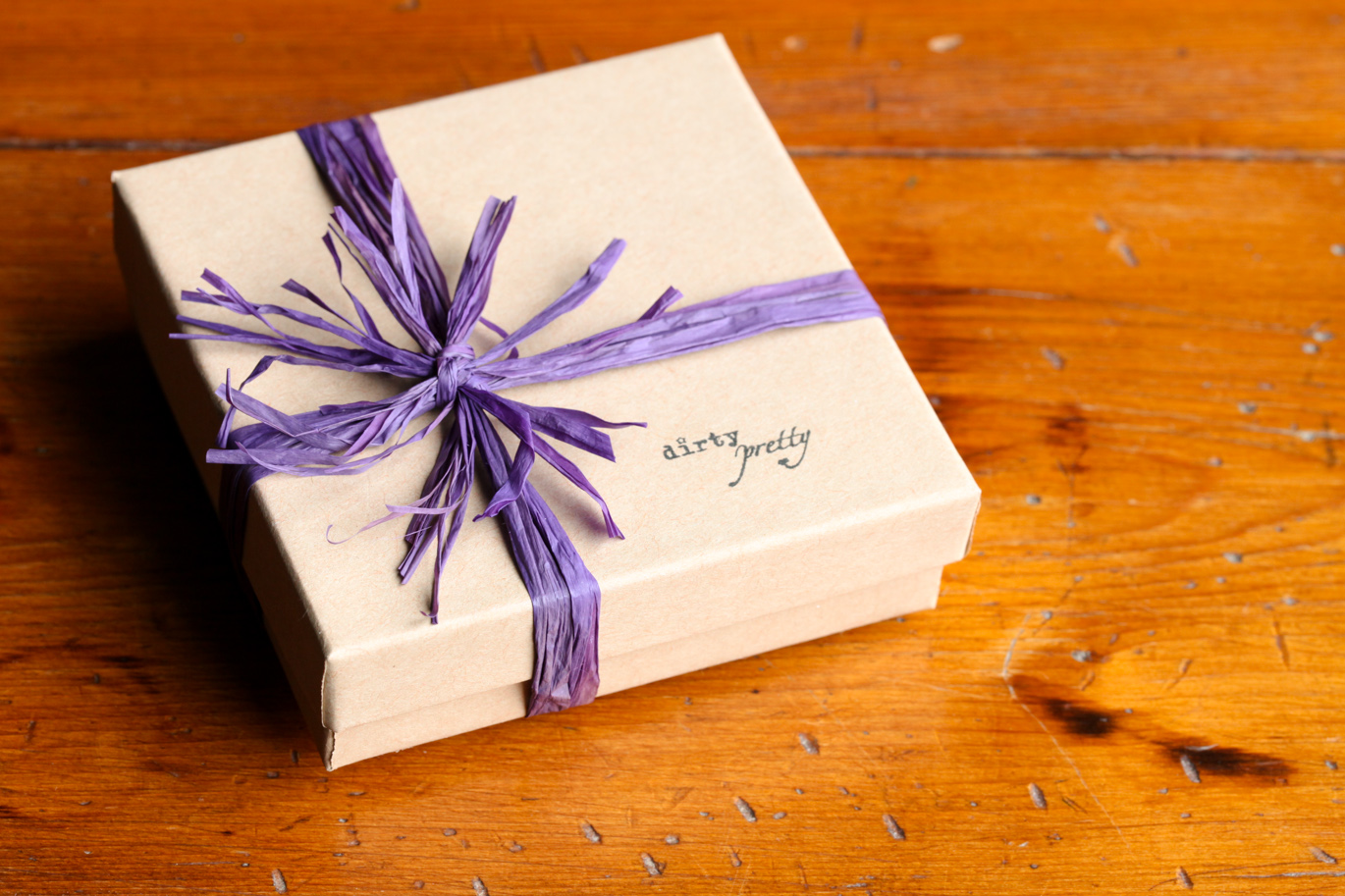 Gifts for her - wrapping for our modern rustic jewelry designs - dirtypretty artwear