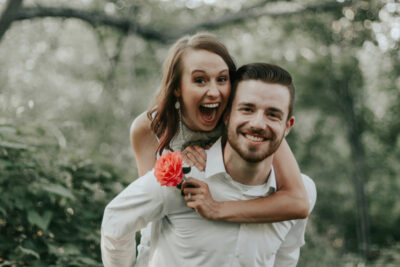 a cute couple celebrating their 7th anniversary celebration